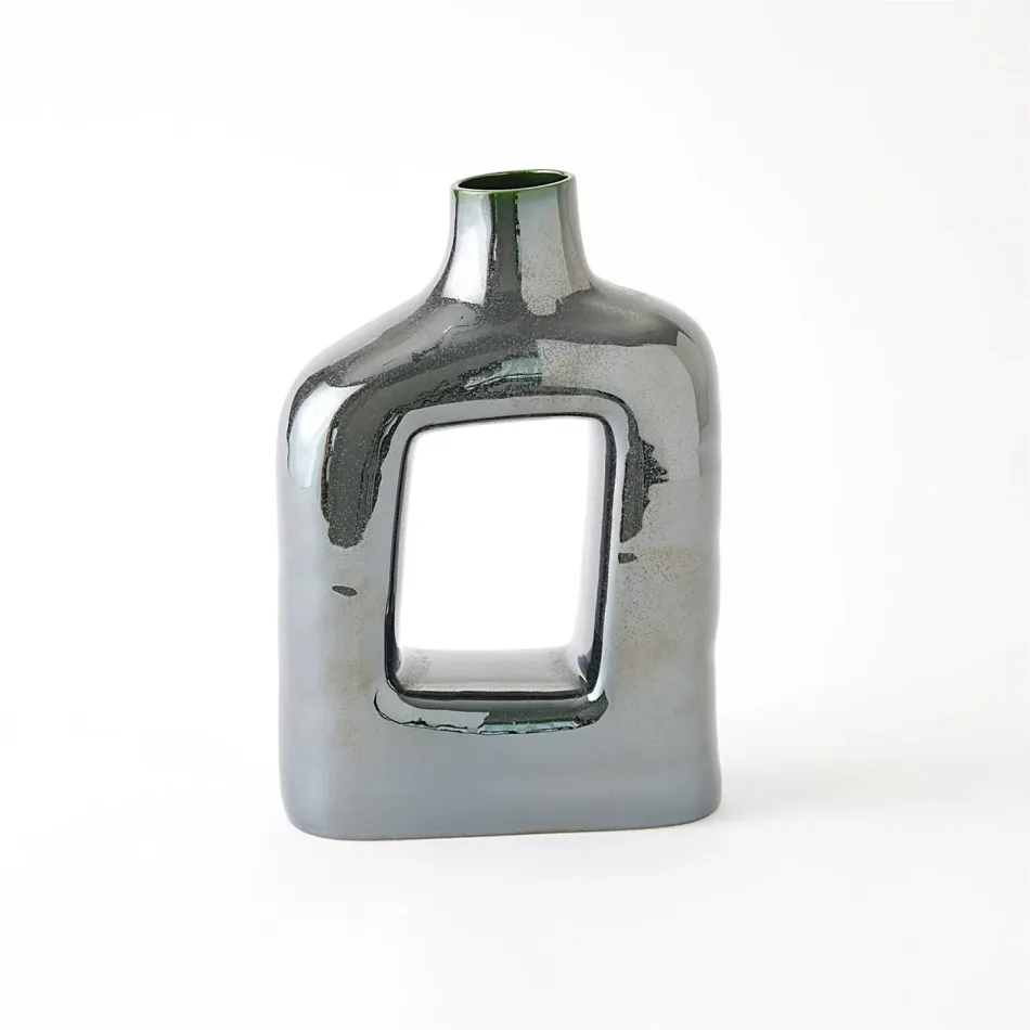 Porto Vase Reactive Silver Large
