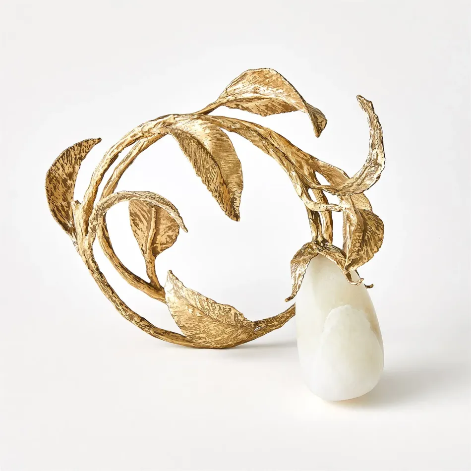 Stone Fruit Sculpture Alabaster