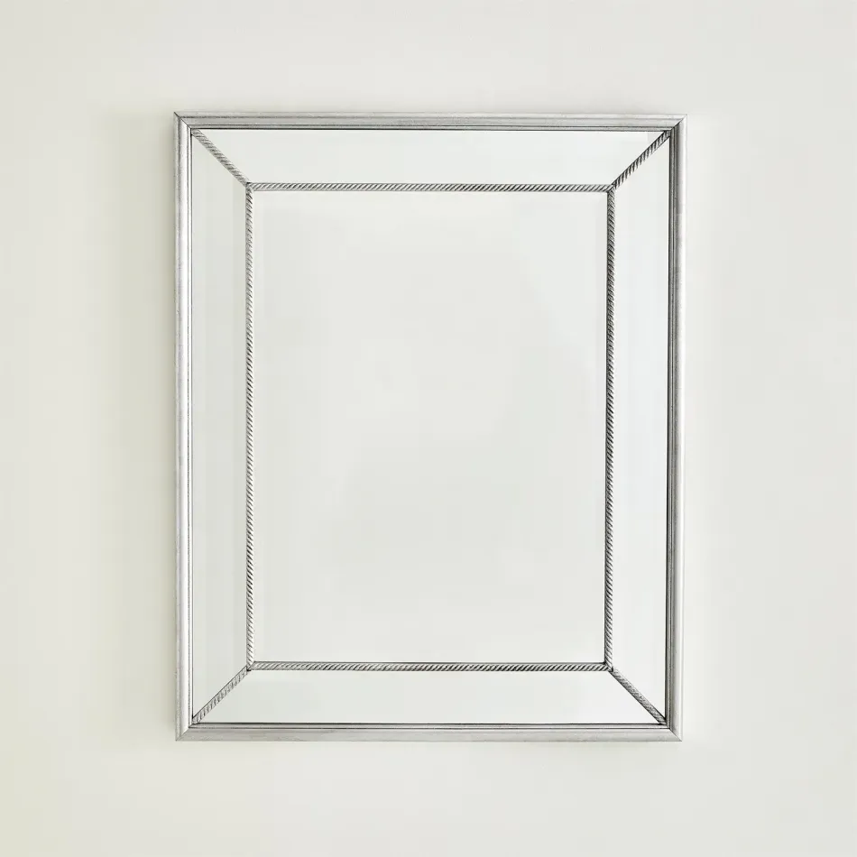 Vermeil Rope Mirror Silver
