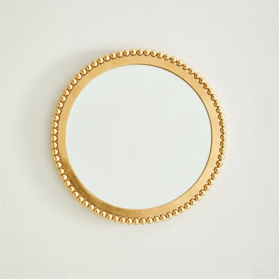 Ball Bearing Mirror Gold Leaf Small