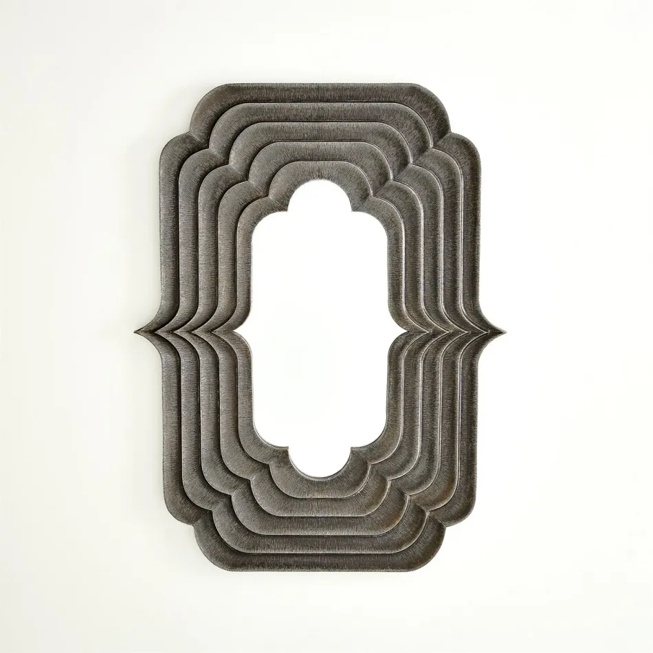 Sequential Mirror Antique Silver Large