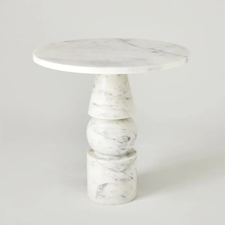Cargo Table Banswara White Marble