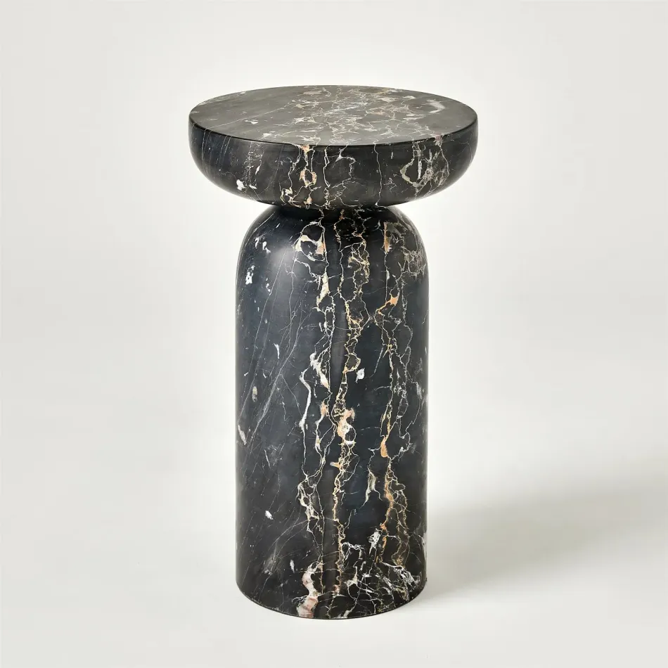Tumble Accent Table Golden Portoro Marb