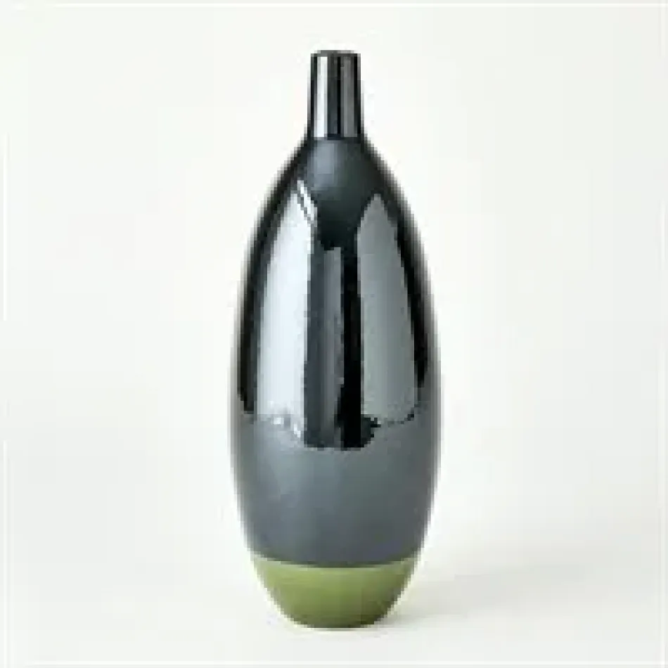 Tidal Vase Dark Green Tall