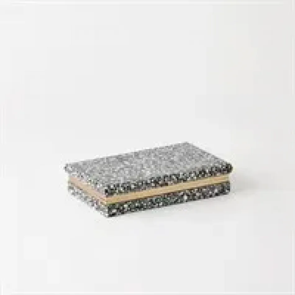 Terrazzo Box Black/White Small