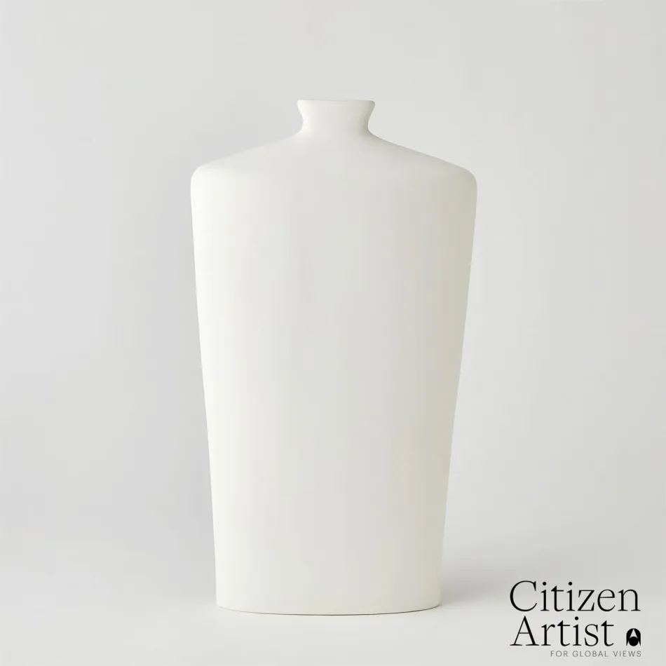 Terzo Vase Matte White Large