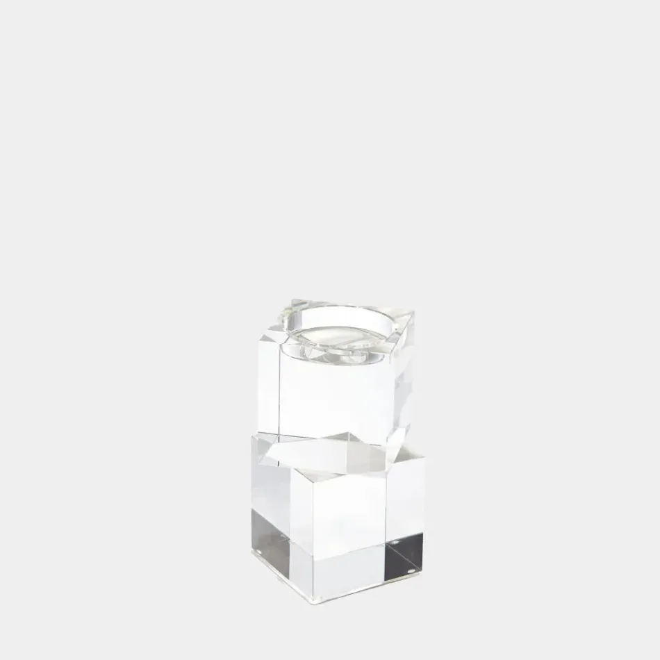 Escalier Pillar Candleholder 8"H x 6"W x 6"D