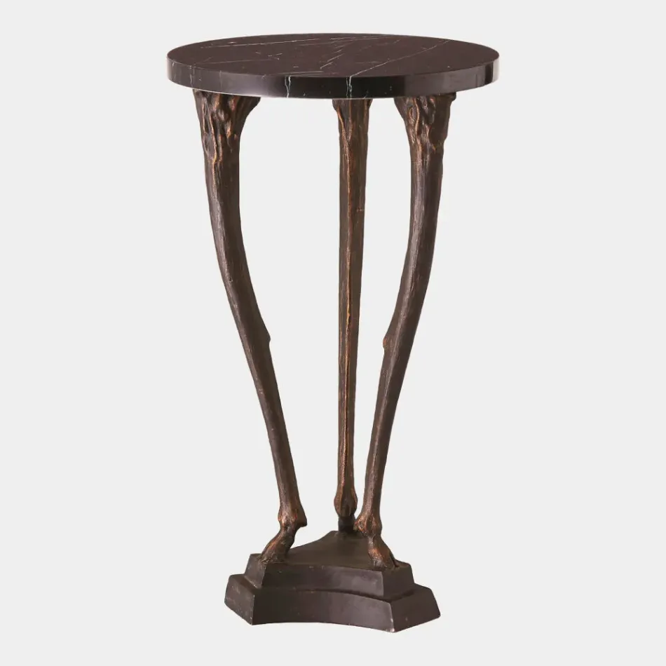 Ayala Leg Bronze Side Table