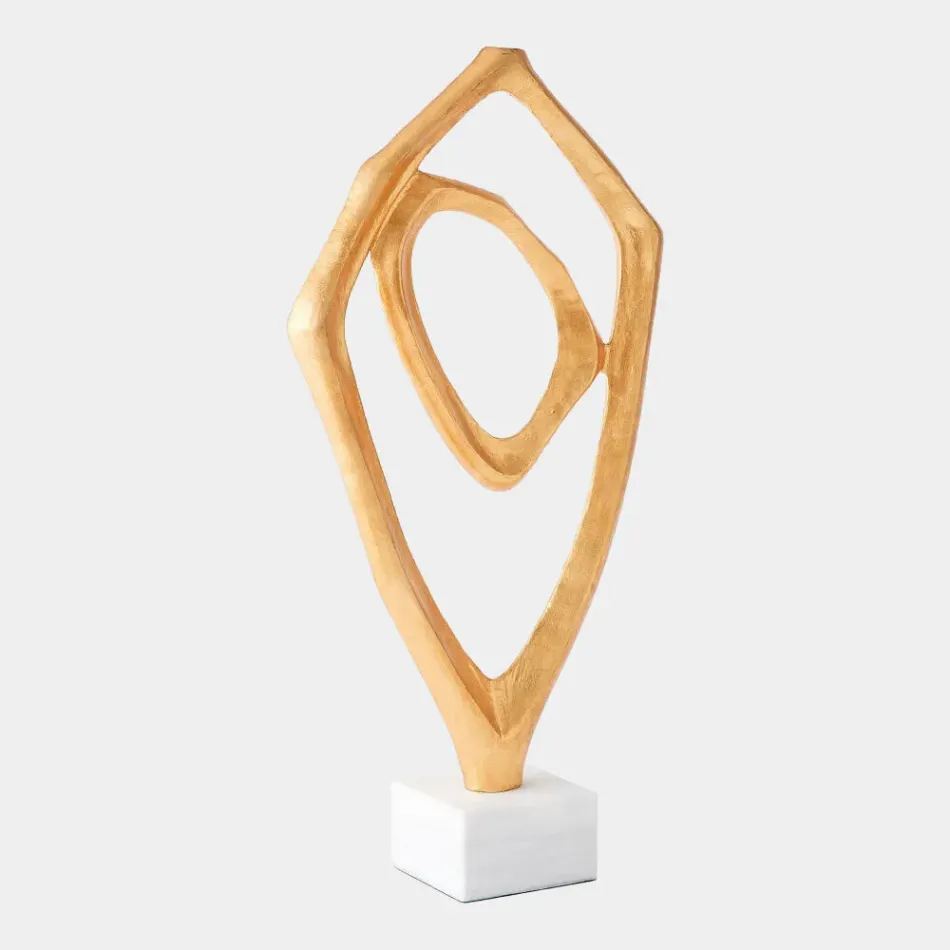 Interplay Gold Leaf Sculpture