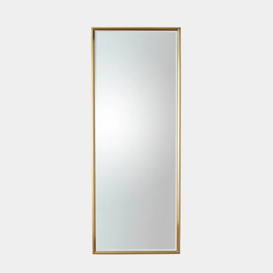Reeves Brass Floor Mirror