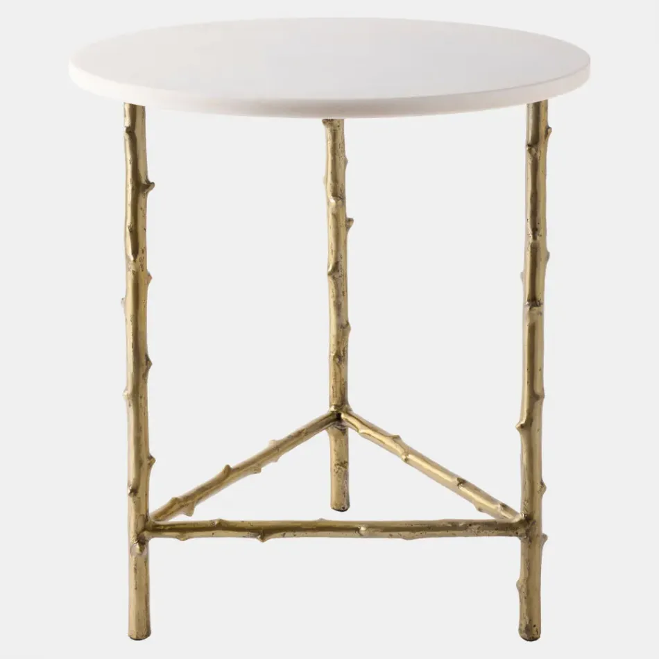 Spina 3-Legged Brass Side Table