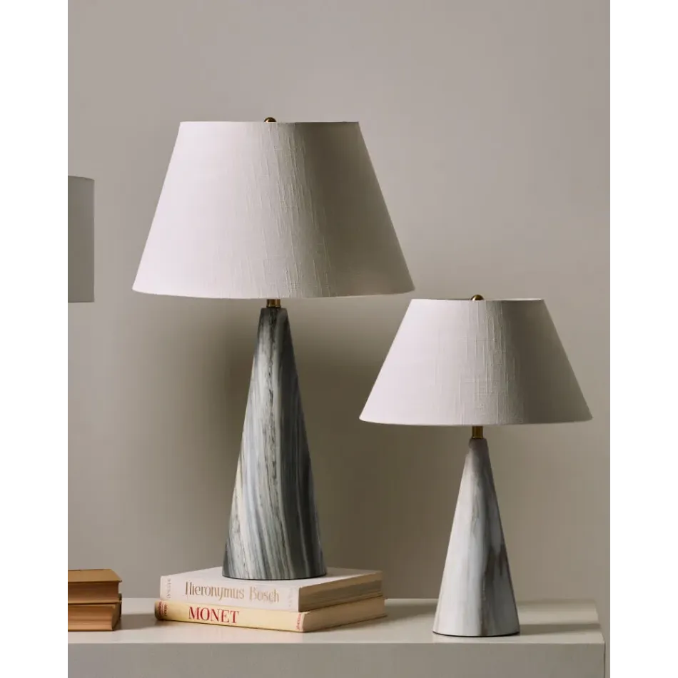 K'Lee Beige Conical Lamp