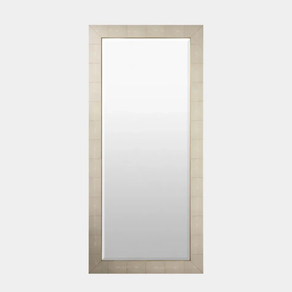 Manta Ivory Shagreen Floor Mirror
