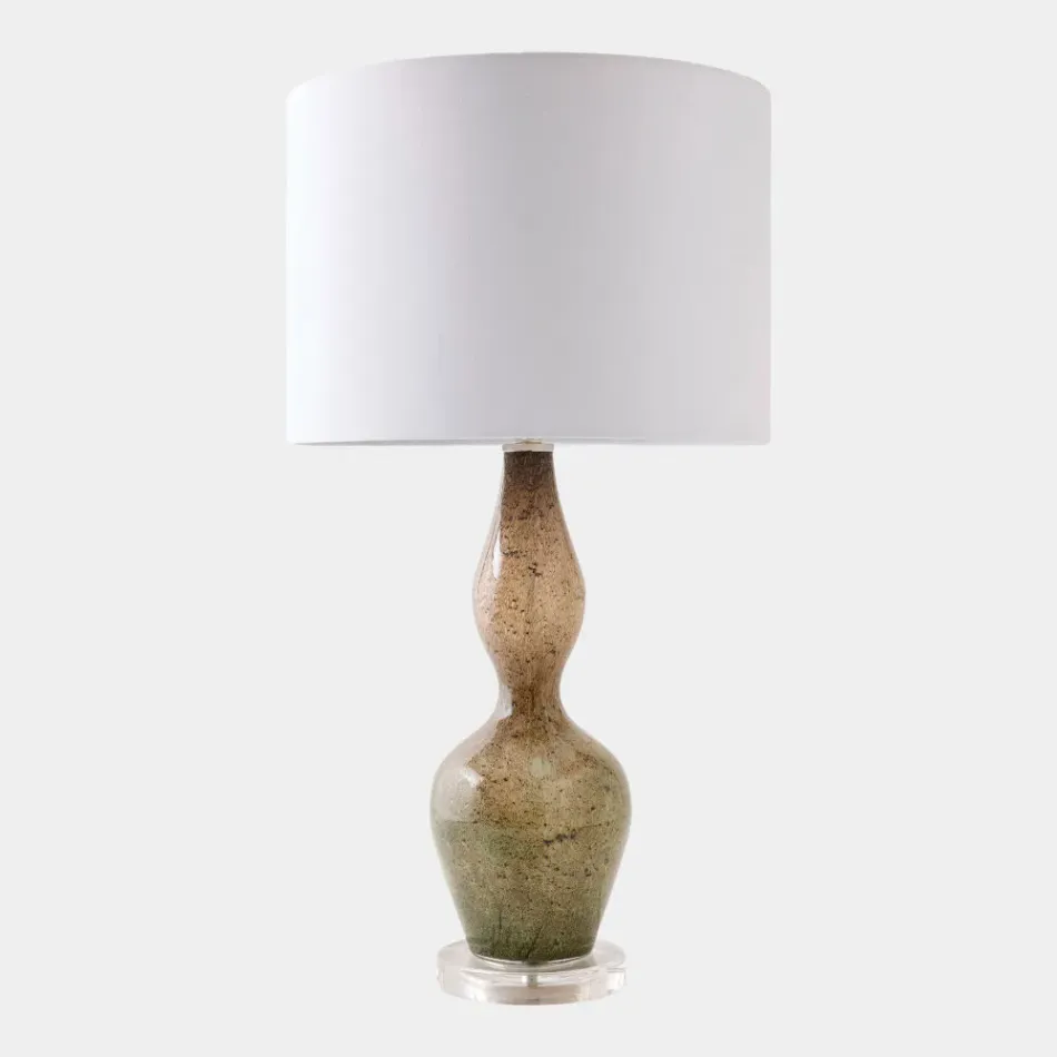 Curvaceous Green Lamp