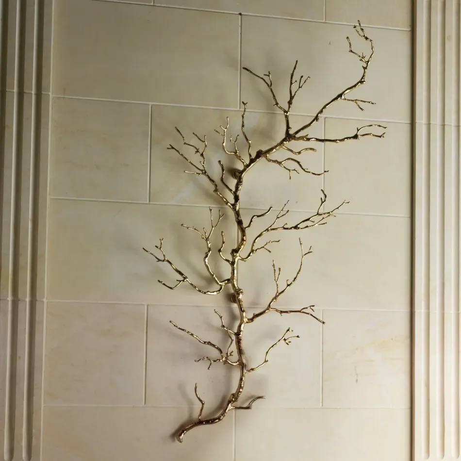 Twig Wall Art Brass