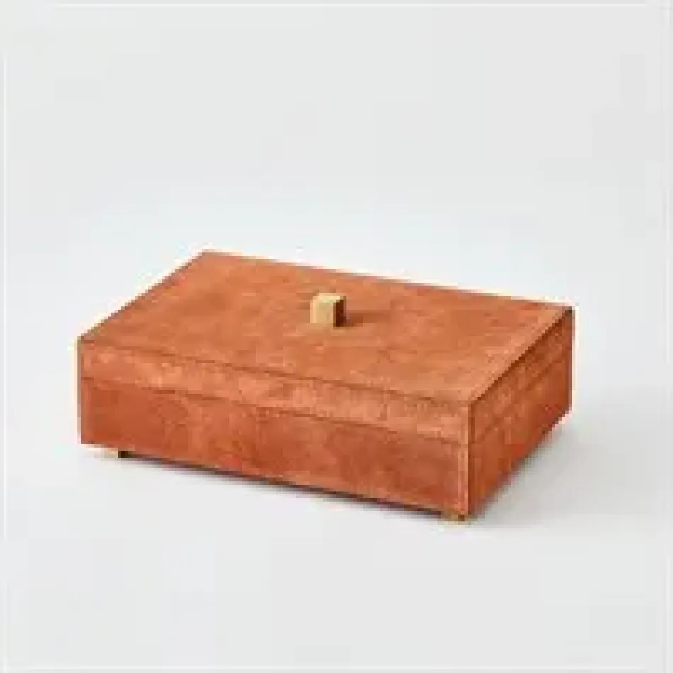 Posh Box - Rust Suede - Small