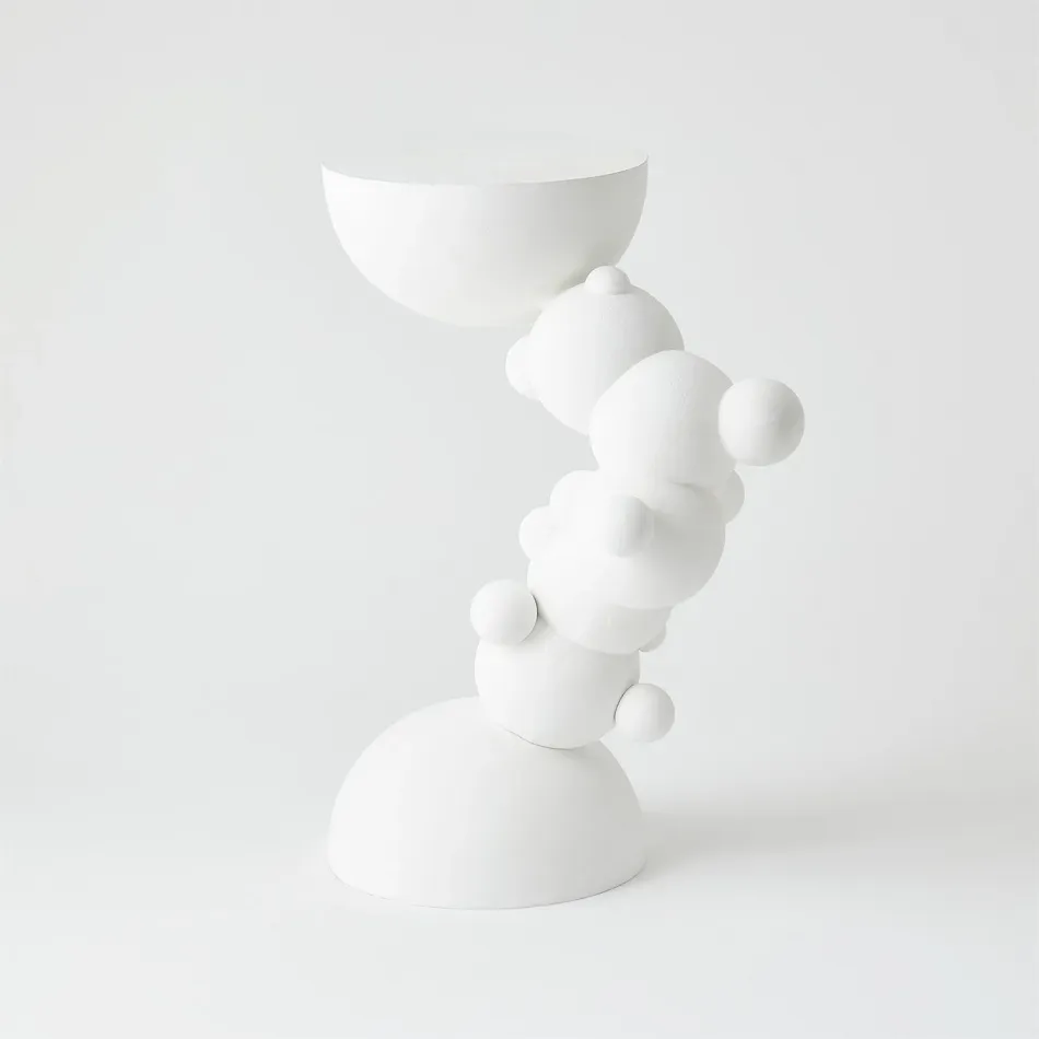 Bubbles Side Table - Matte White