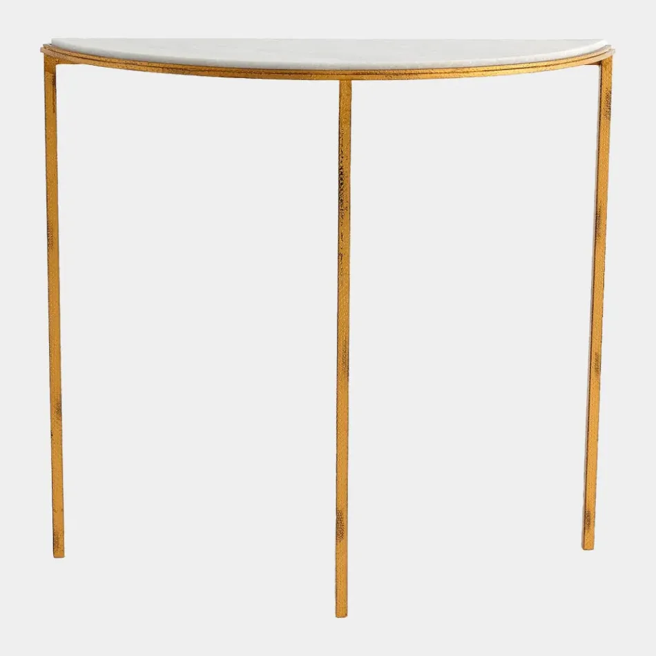 Kaitlyn Hammered Gold Console