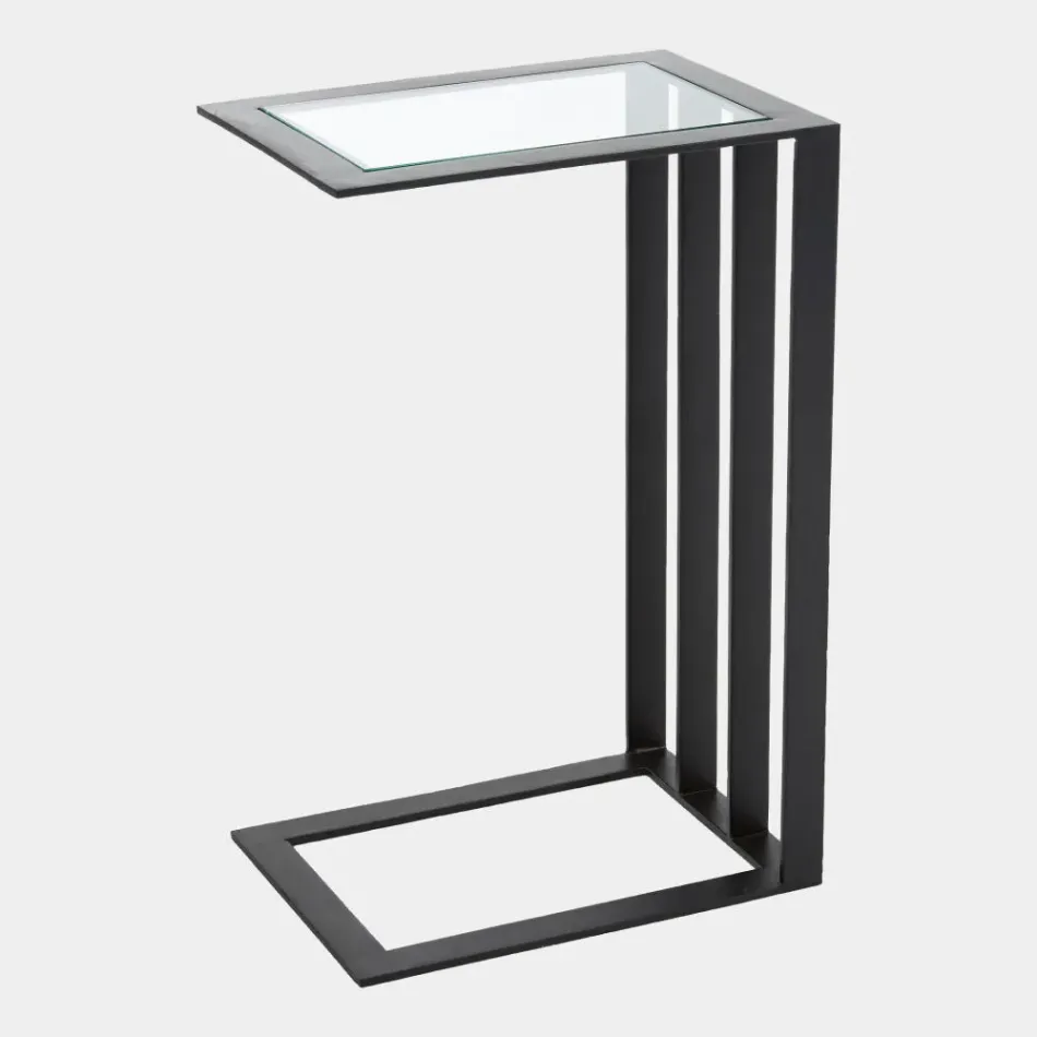 Tessa Cantilever Bronze Side Table