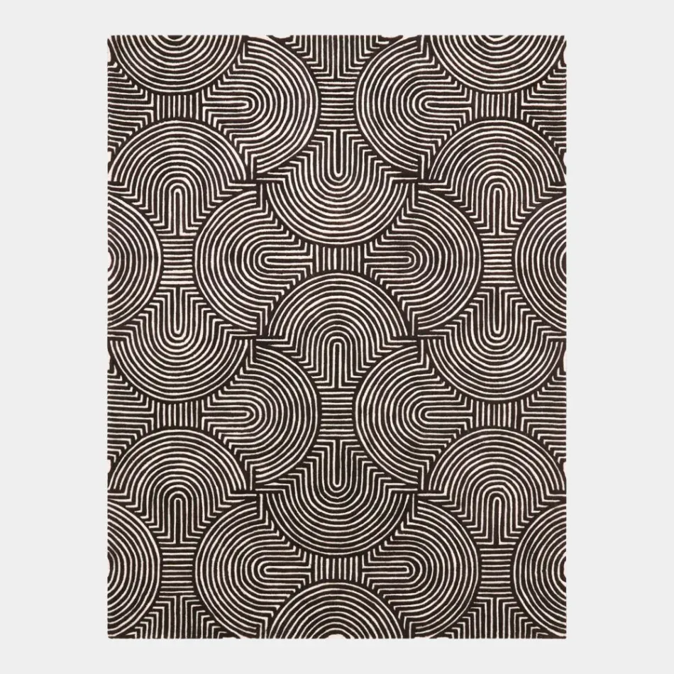 Arches Black/Ivory Rug