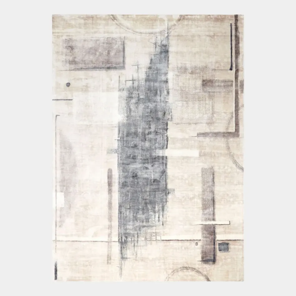 Liberty Geometric Gray Art Rug