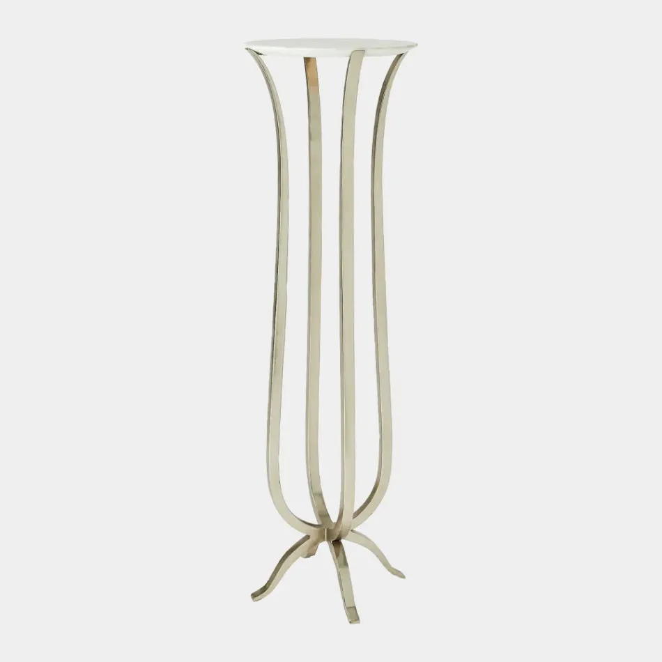 Chorda Nickel Pedestal 48"H x 14"W x 14"D