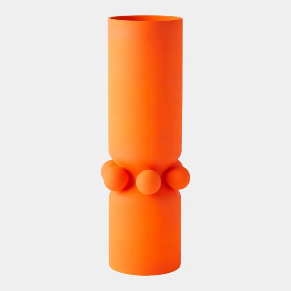 Hera Orange Vase 21"H x 8"W x 8"D