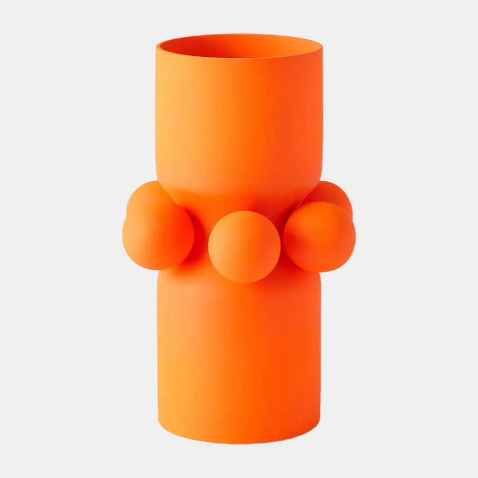 Hera Orange Vase 14"H x 9"W x 9"D