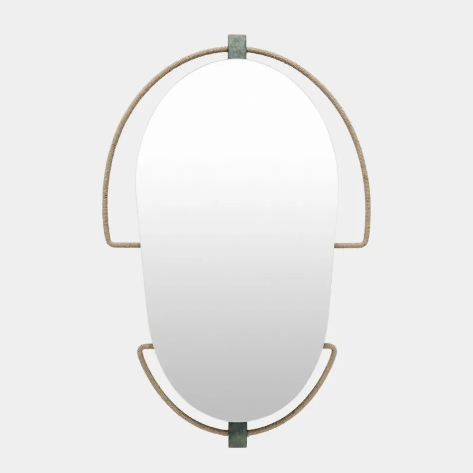 Scarab Oval Mirror