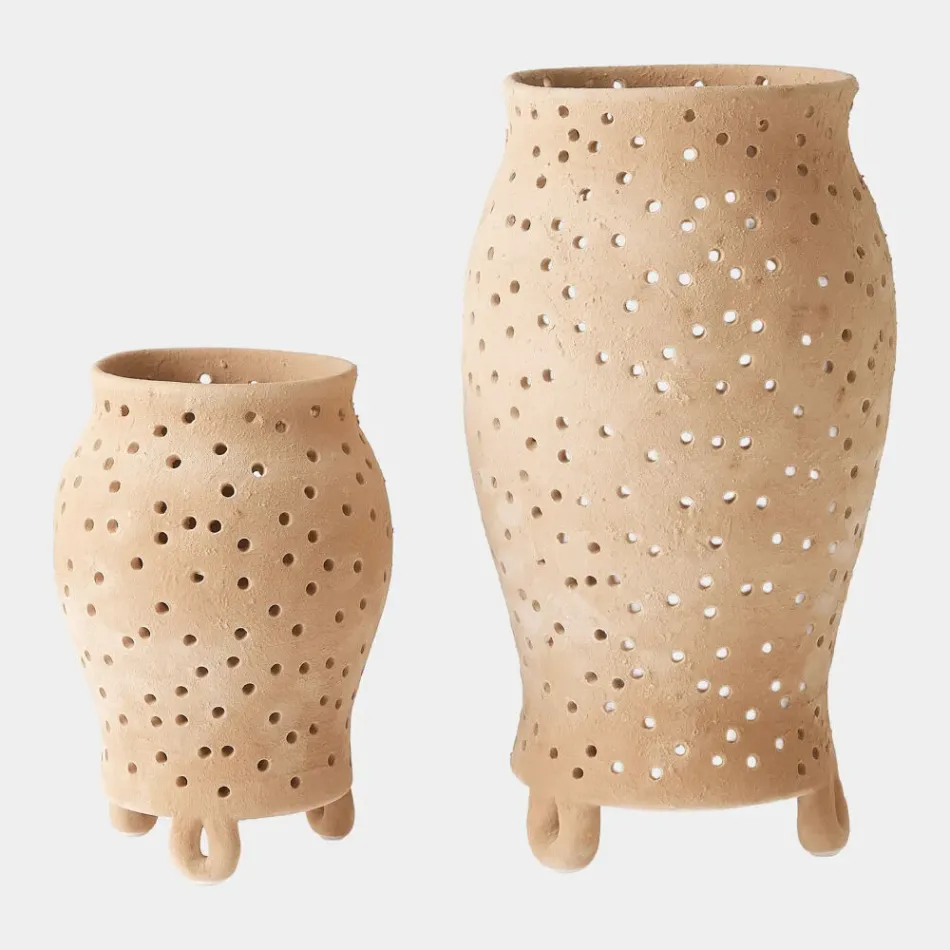 Yassine Beige Candle Holder