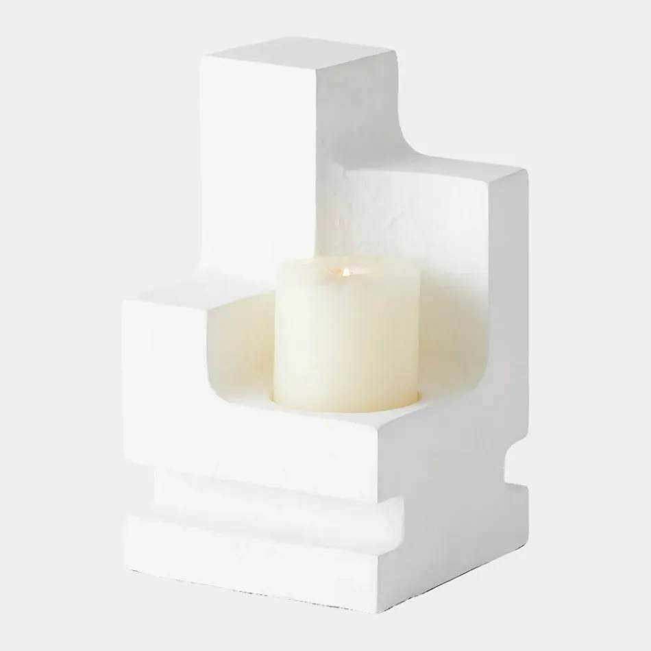 La Structure White Pillar Holder