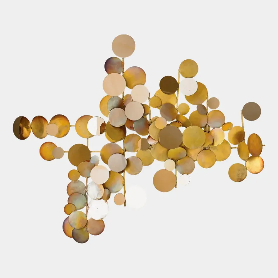 Dots Brass/Gold Wall Decor