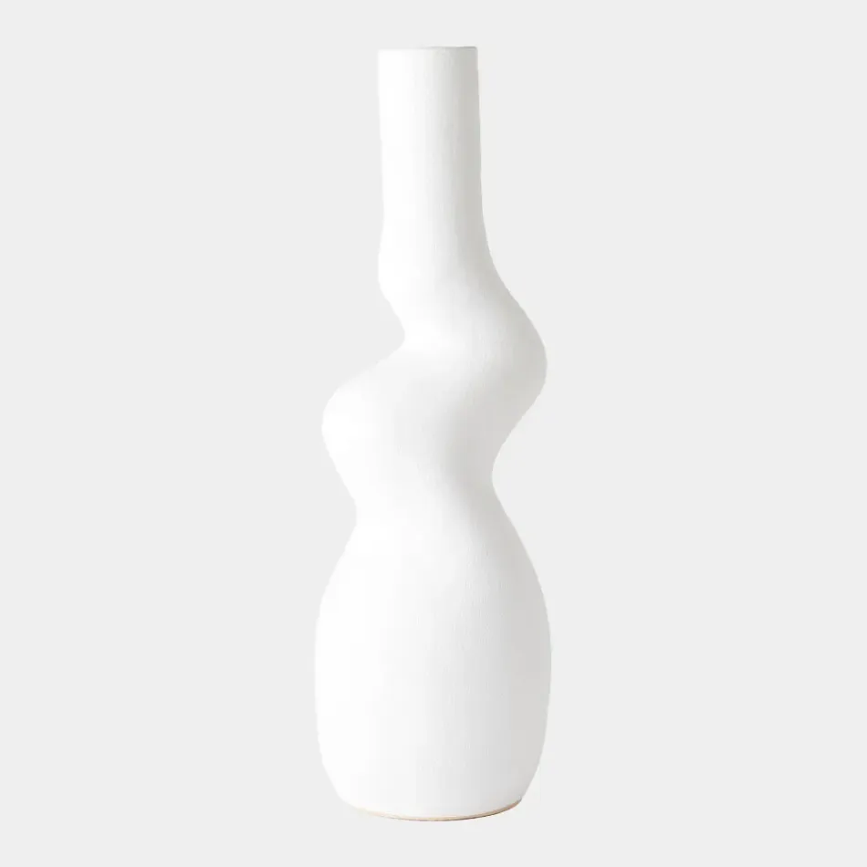 Crooked White Vase