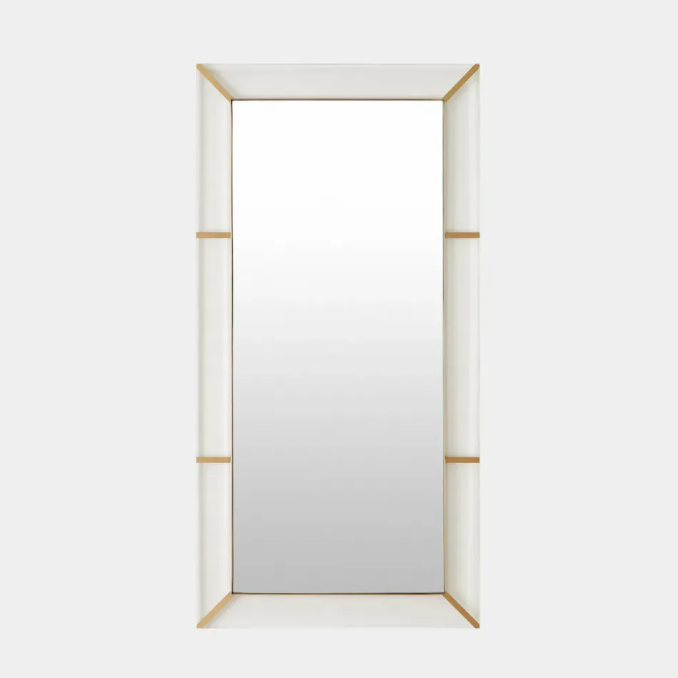 Asher Acrylic/Brushed Brass Rectangular Mirror