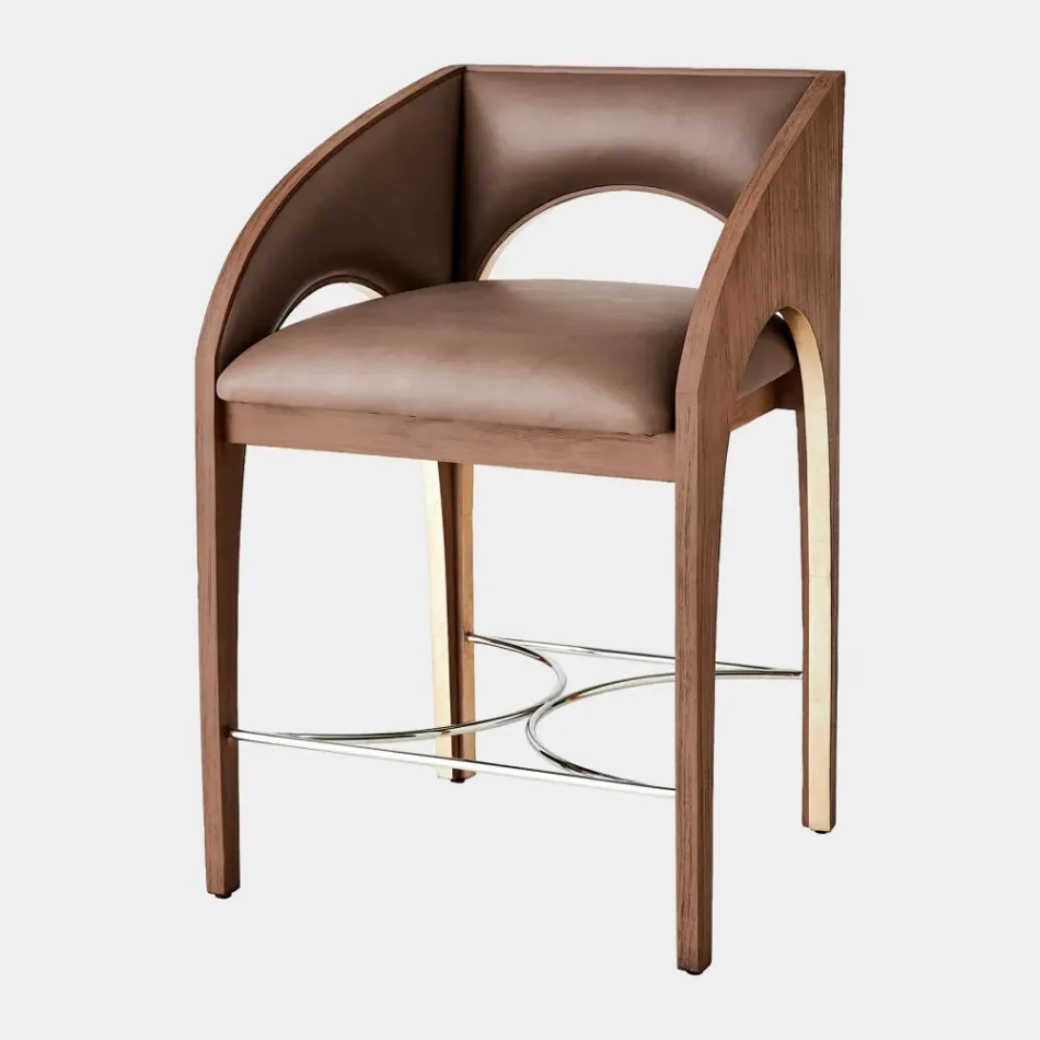 Arches Nutmeg/Champagne Counter Stool