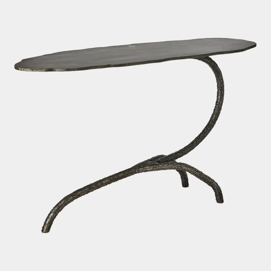 Forest Blossom Natural Iron Side Table