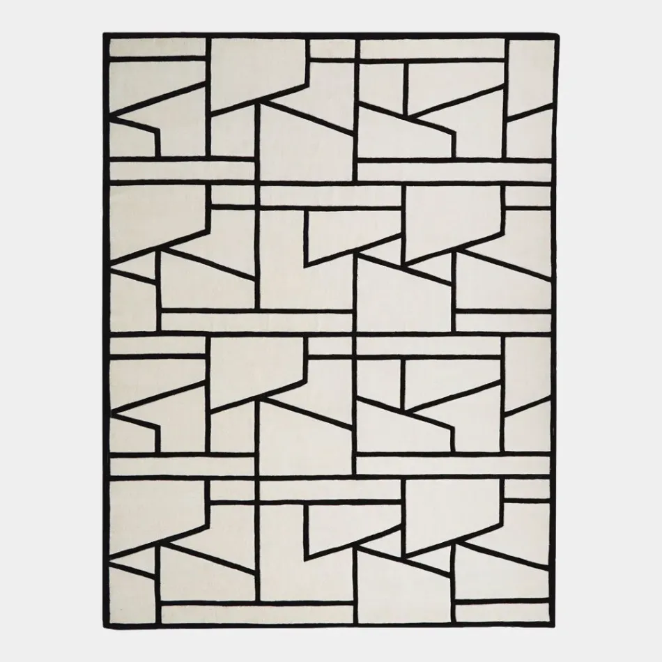 Zig Zag Ivory/Black Rug