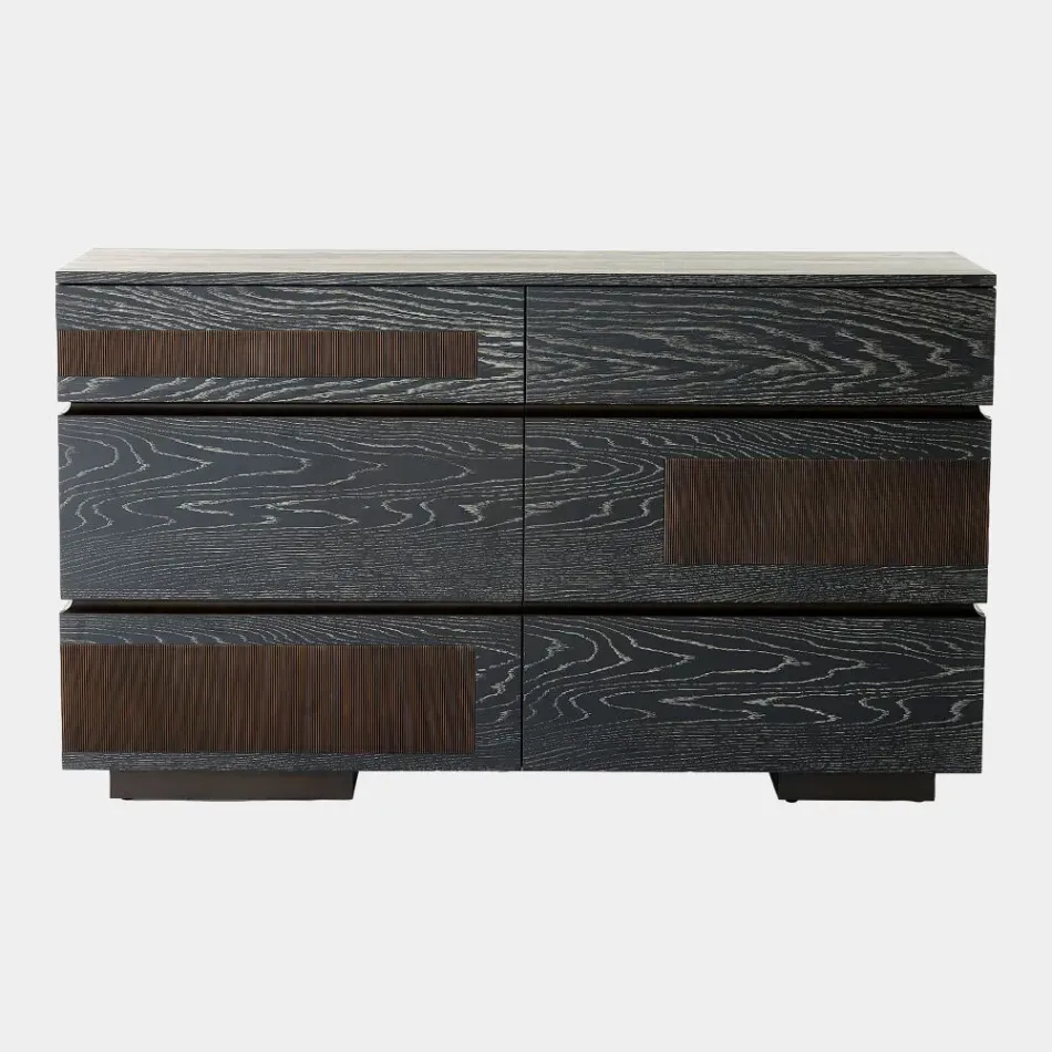 Brazil Black Cerused Oak Dresser