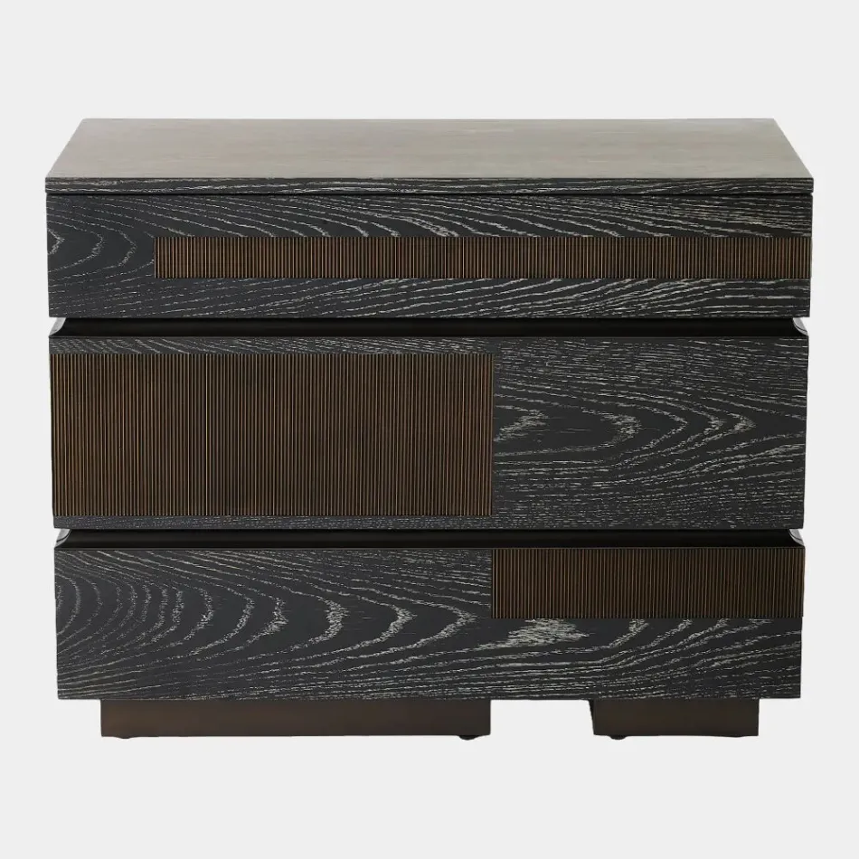 Brazil Black Cerused Oak Chest