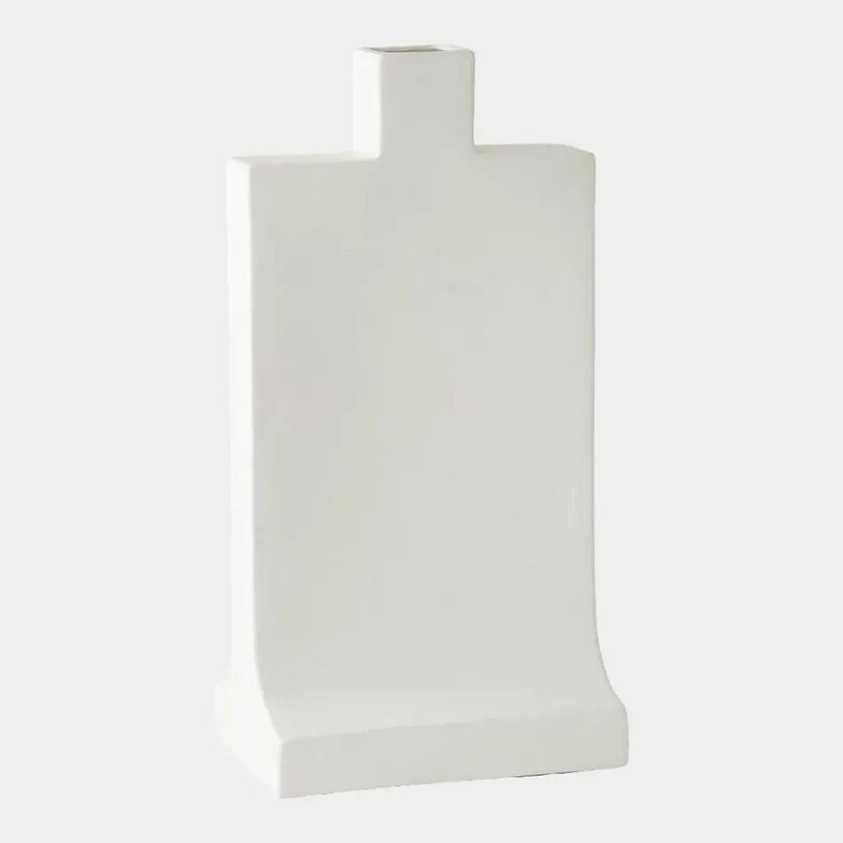 Icon Matte White Vase 23"H x 8"W x 12"D