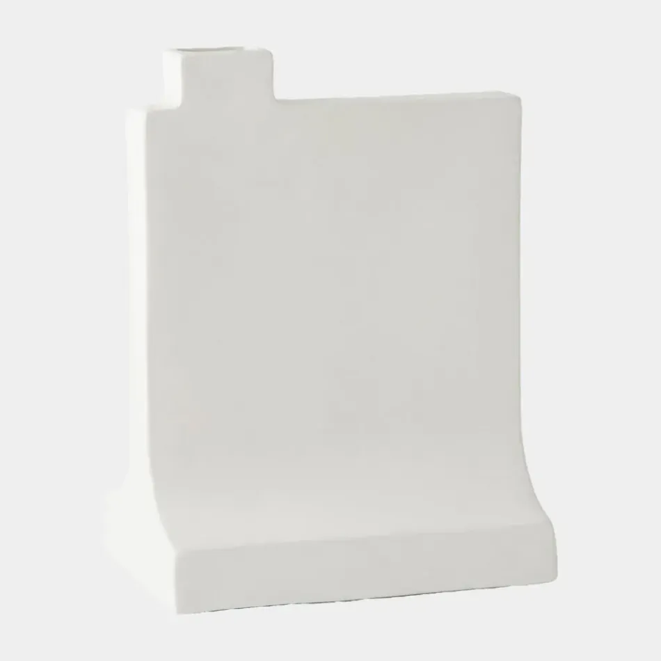 Icon Matte White Vase 16"H x 7"W x 12"D