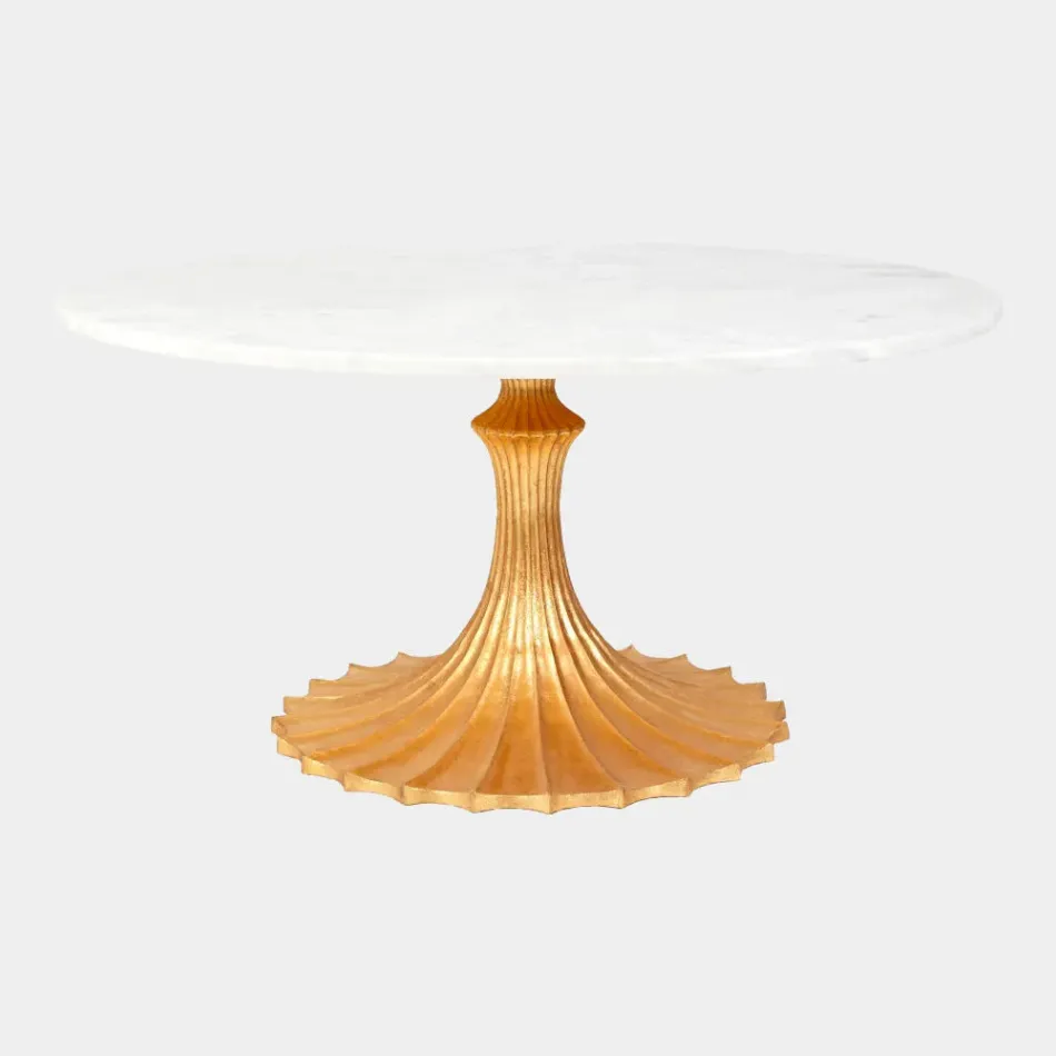 Landry Gold Base Flute Table