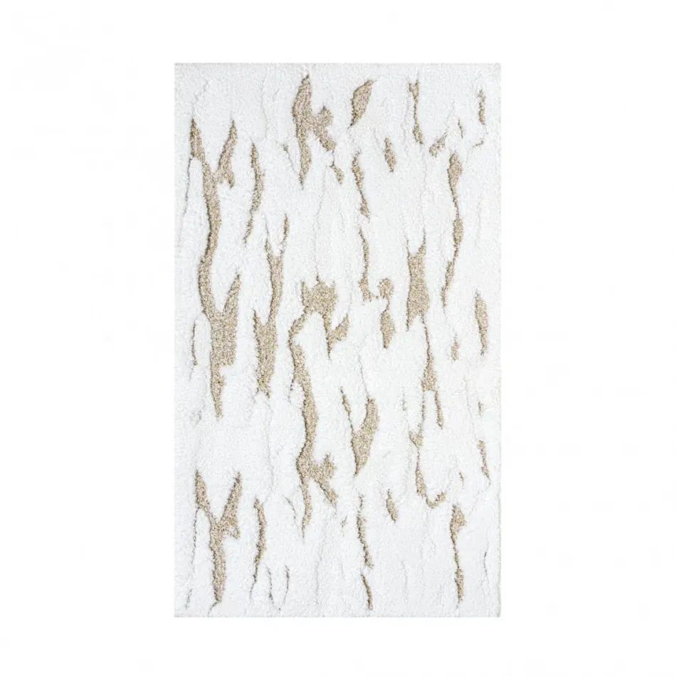 Stratus White Bath Rug