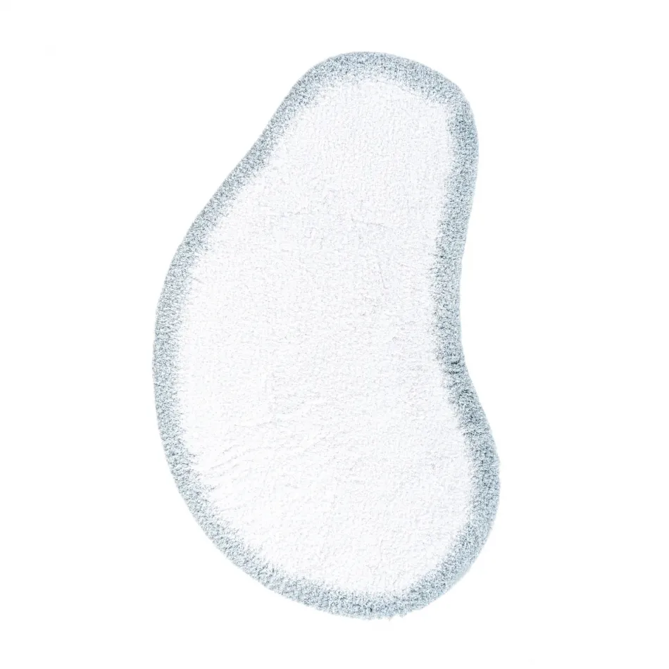 Maiko White/Sea Mist Bath Rug