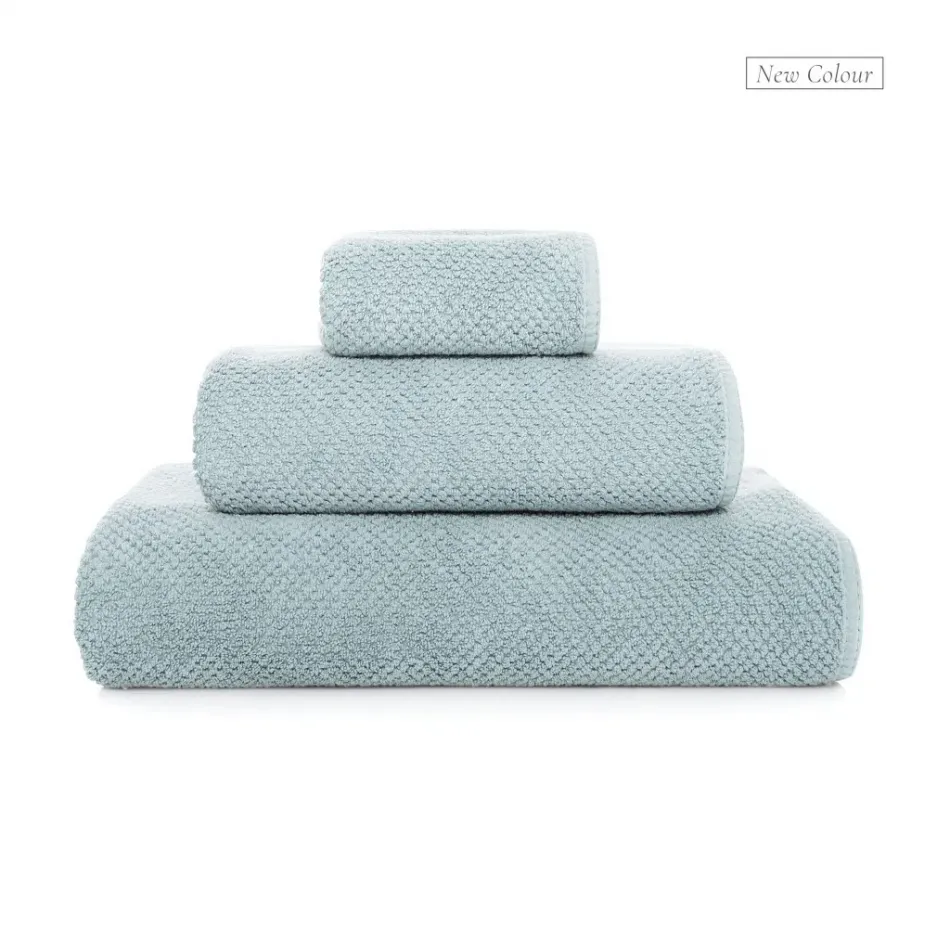 Bee Waffle Sea Mist Bath Towels