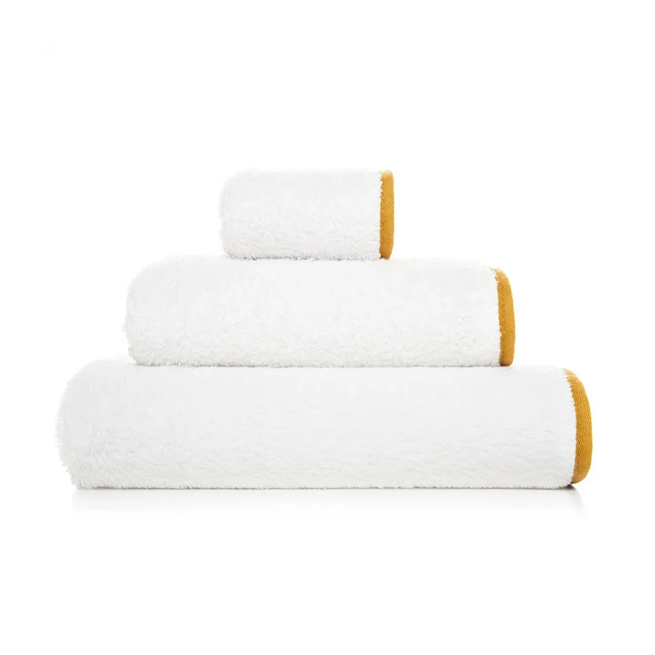 Portobello White/Camel Bath Towel 28" x 55"