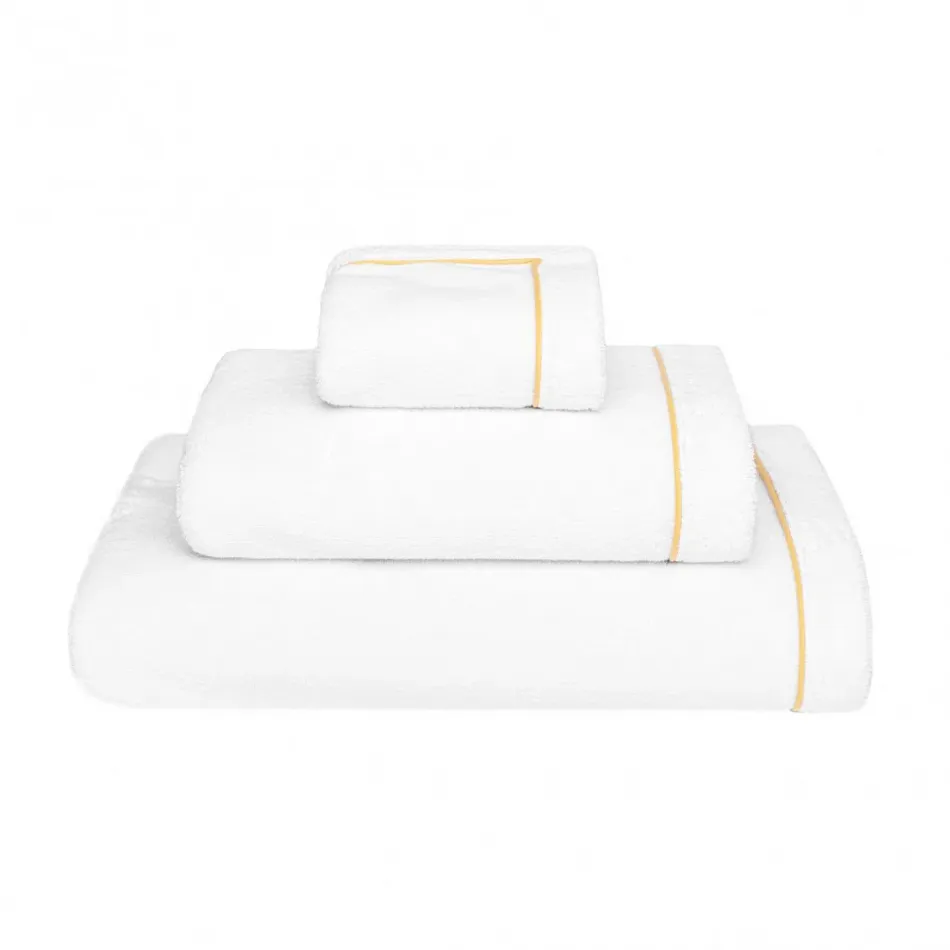 Continental White/Gold Bath Towel 28" x 55''