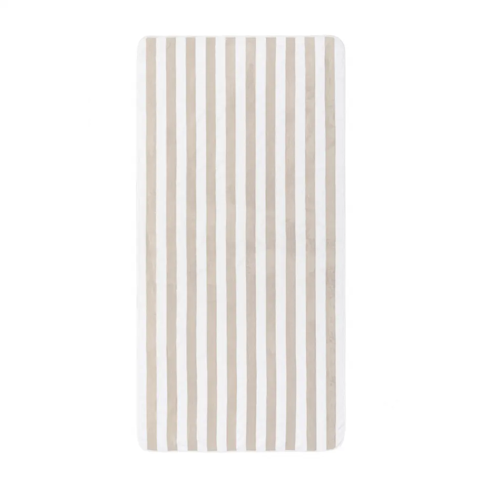 Aveiro Beach Towel 38" x 79'' White/Fog