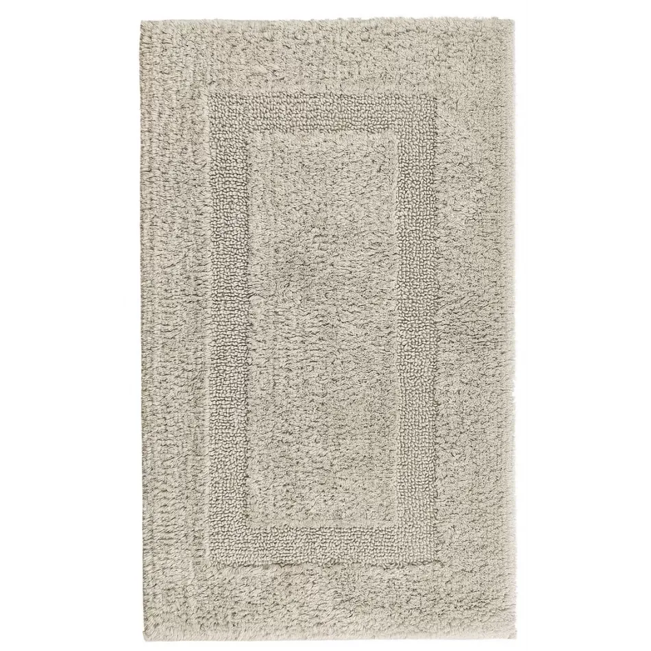 Classic Reversible Combed Cotton Bath Rugs Fog