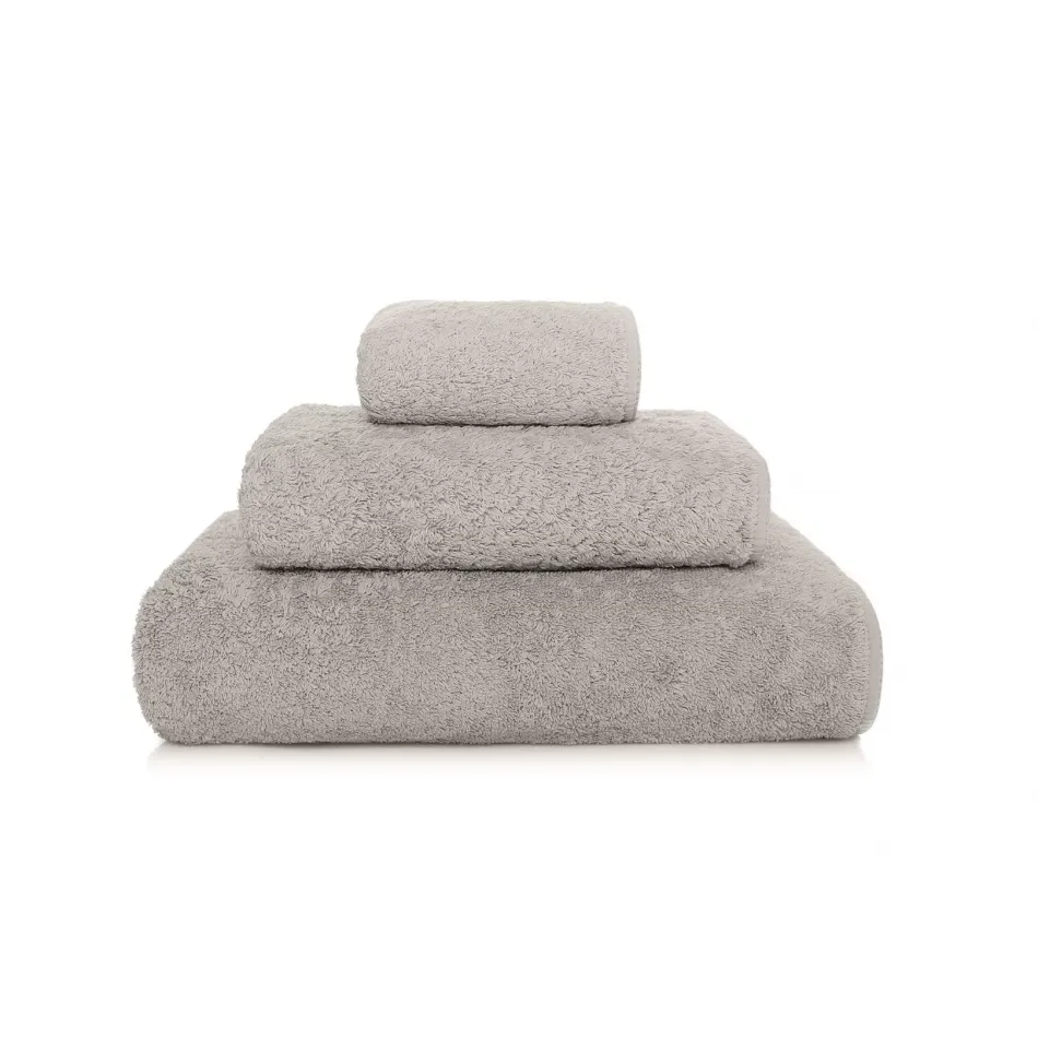 Long Double Loop Silver Bath Towel 28" x 55''